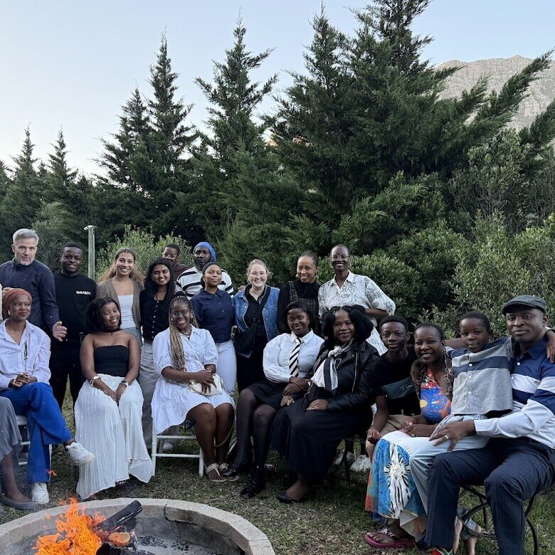 group of local people at a ceremony