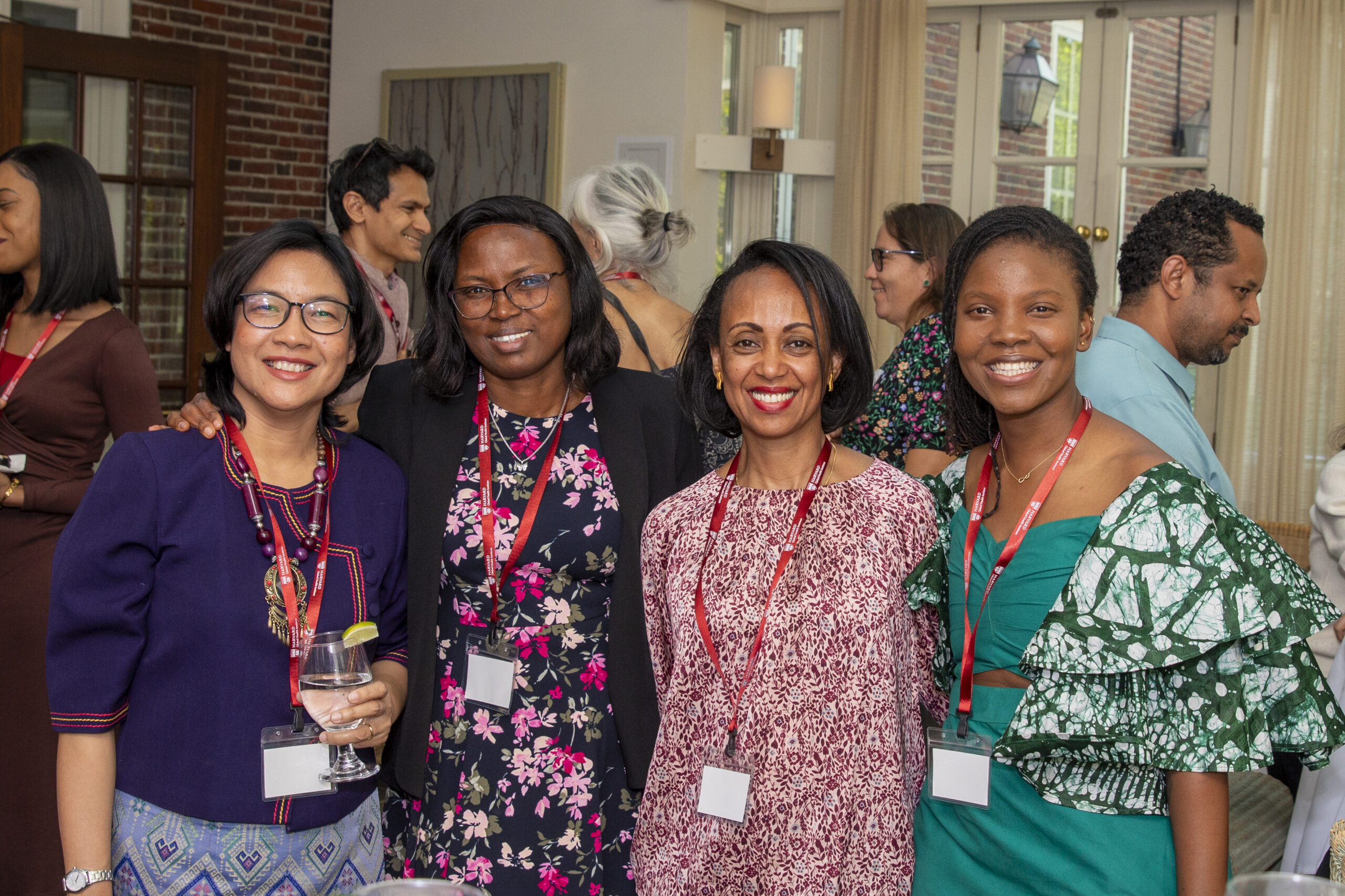 LEAD Fellows and their mentor at an event smiling