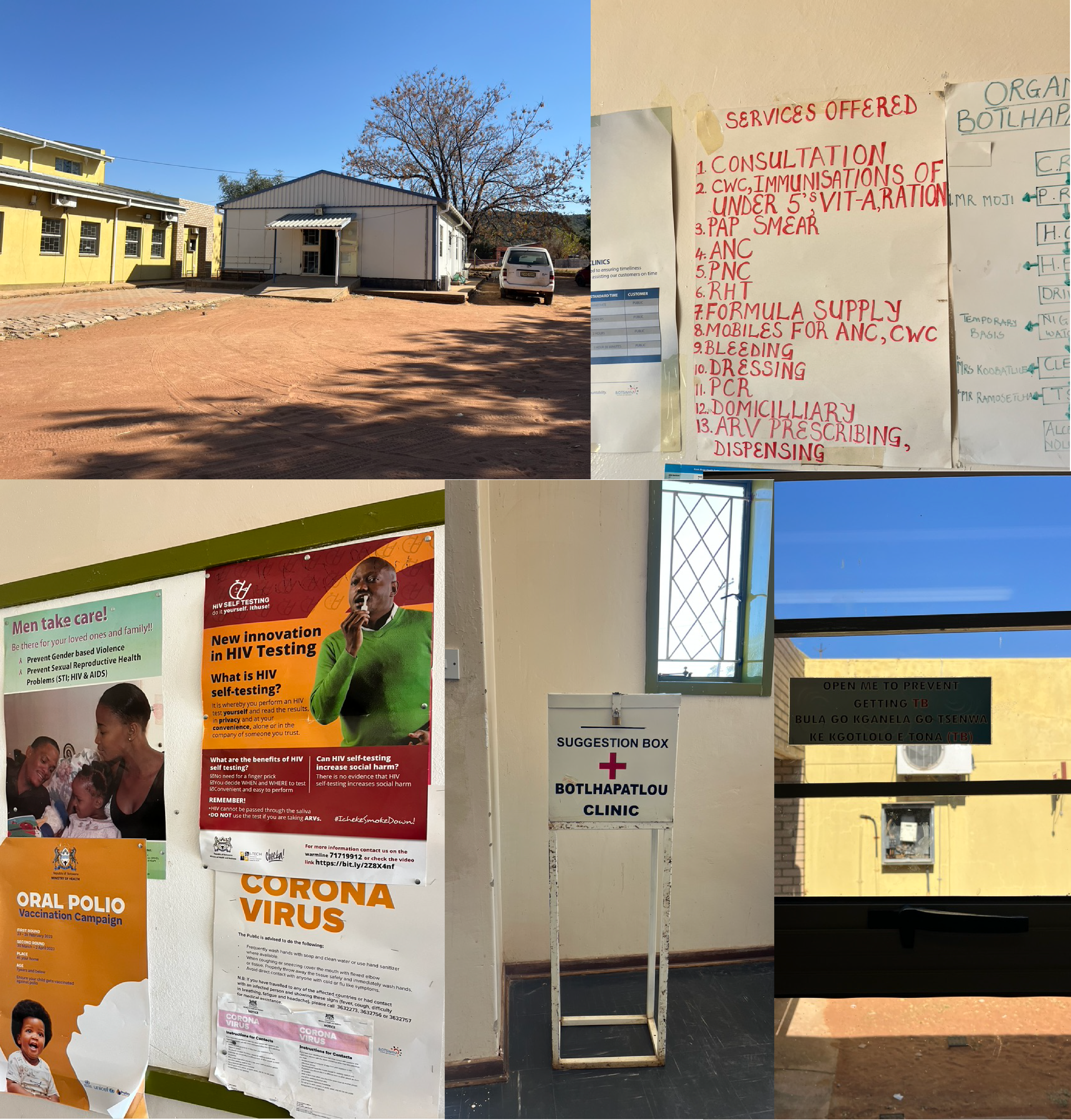 Pictures of the clinic.