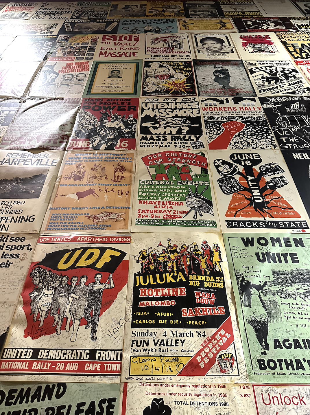 Picture of old propaganda posters.