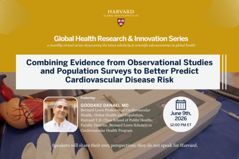 Goodarz Danaei, MD Promo Image for Upcoming Research Talk.