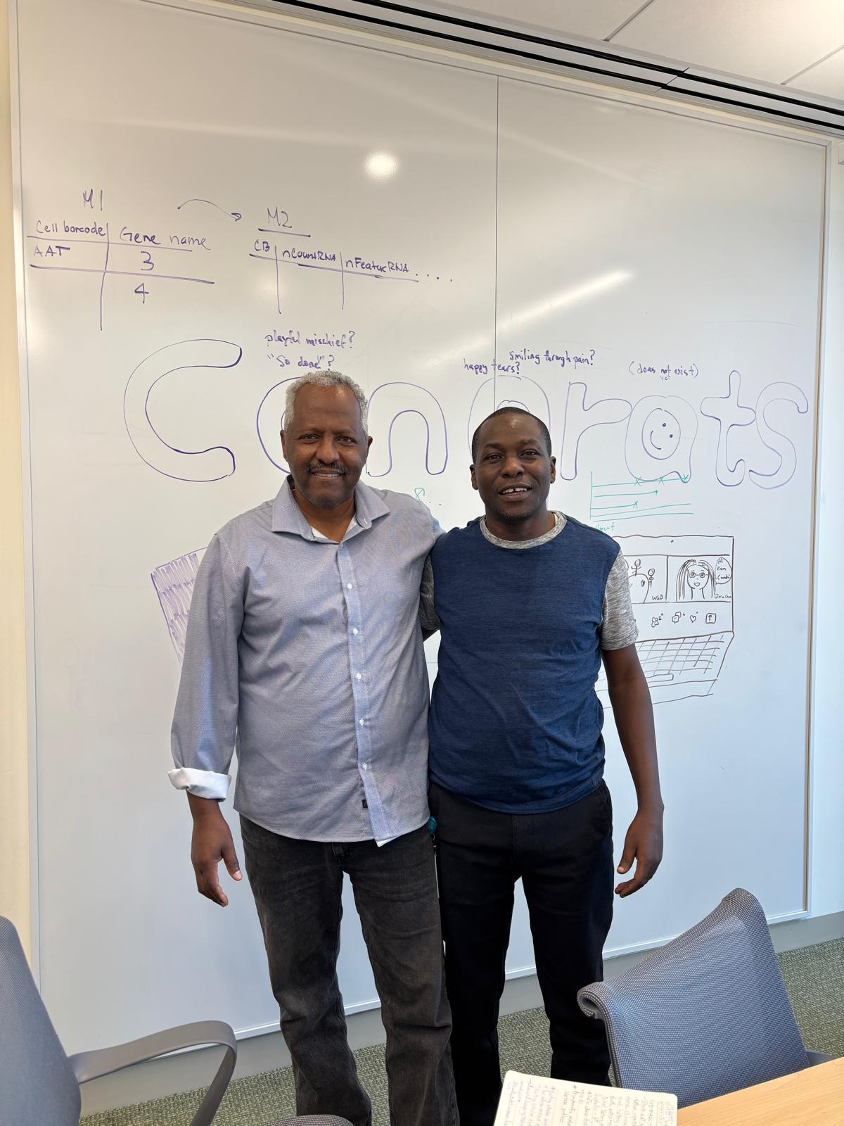 After a proposal discussion with Prof. Musie Ghebremichael based at the Ragon Institute.