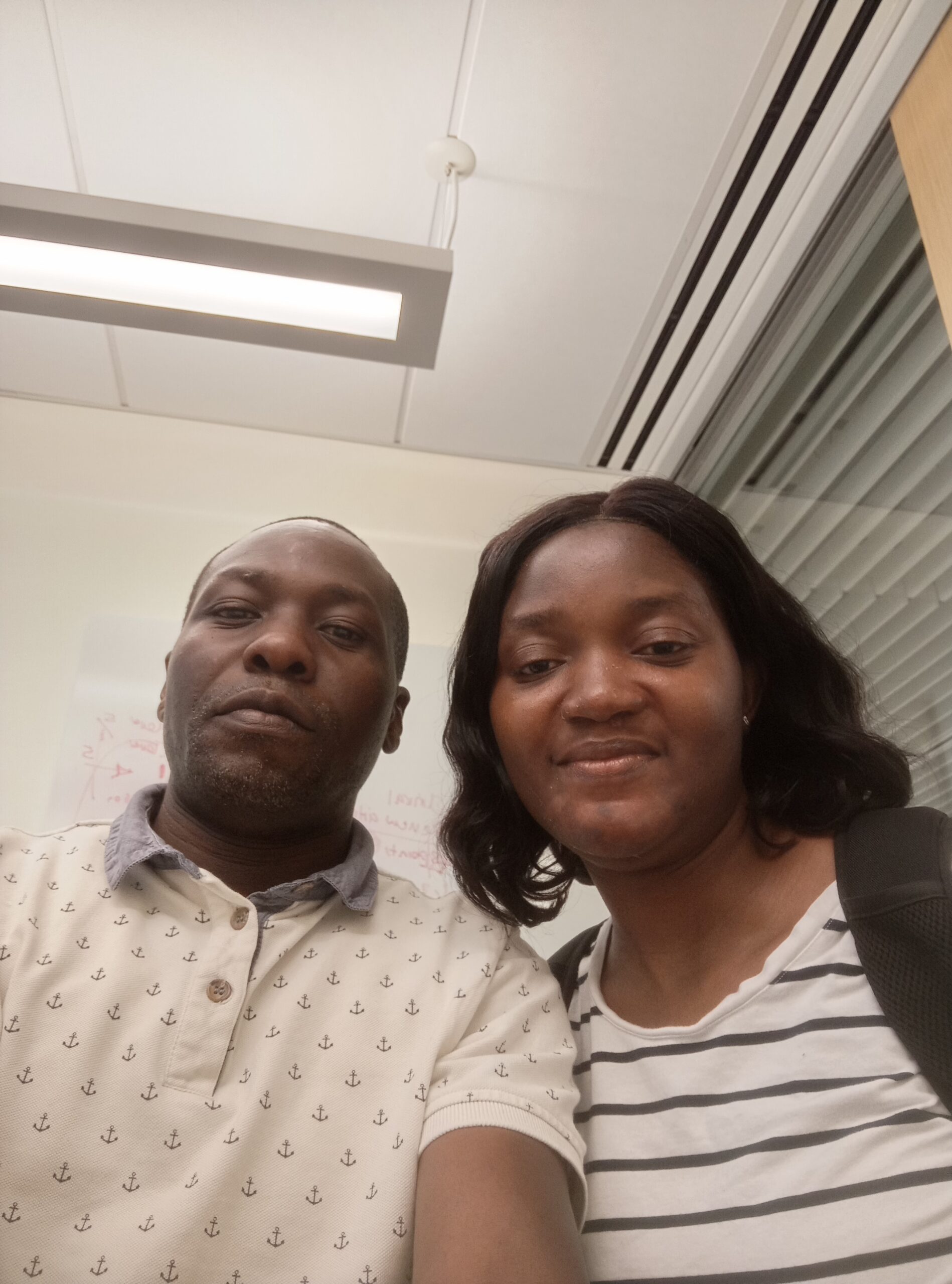 Photo with Dr. Jennifer Suurbaar, ( a postdoc at Idris Lab)